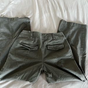 Loft Gray Corduroy Wide Leg Pants